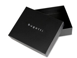 bugatti Портмоне для кредитных карт BUGATTI РЕМО | REMO, с защитой данных RFID, коричневое, натуральная воловья кожа, 10,5х1,5х8,2 см