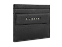 bugatti Портмоне для кредитных карт BUGATTI НОМ | NOME, с защитой данных RFID, черное, натуральная воловья кожа, 10,2х0,3х8,2 см