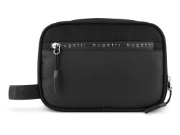 bugatti Несессер BUGATTI БЛАНК ОБЛЕГЧЕННАЯ | BLANC DELIGHT, чёрный, нейлон RPET600D/тарпаулин/полиэстер, 22х10х16 см