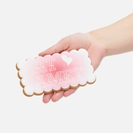 Разное Пряник Aftertaste L с печатью на заказ, фигурная открытка