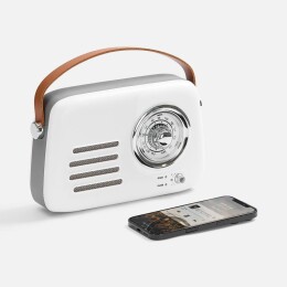 Molti Bluetooth-колонка с радио Retronica, белая