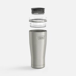 Thermos Термокружка Icon 710 с поворотной крышкой, серебристая (стальная)