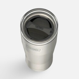 Thermos Термокружка Icon 710 с поворотной крышкой, серебристая (стальная)