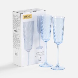 Regent Набор из 2 бокалов для шампанского Linea Asti