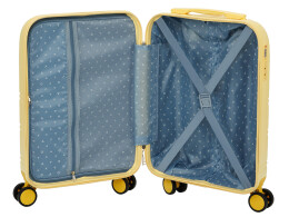 Torber Чемодан TORBER В Отпуск, желтый, ABS-пластик, 36 х 22 х 55 см, 31 л, 2,4 кг