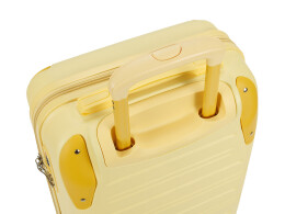 Torber Чемодан TORBER В Отпуск, желтый, ABS-пластик, 36 х 22 х 55 см, 31 л, 2,4 кг
