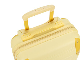 Torber Чемодан TORBER В Отпуск, желтый, ABS-пластик, 36 х 22 х 55 см, 31 л, 2,4 кг