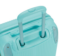 Torber Чемодан TORBER В Отпуск, бирюзовый, ABS-пластик, 41 х 25 х 61 см, 48 л, 2,7 кг