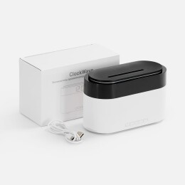 Molti Увлажнитель-ароматизатор с часами и подсветкой ClockWave, белый