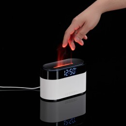 Molti Увлажнитель-ароматизатор с часами и подсветкой ClockWave, белый