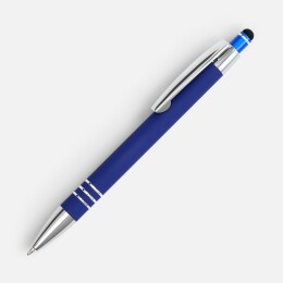 Разное Ручка шариковая Sansen Soft Touch со стилусом, синяя