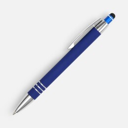 Разное Ручка шариковая Sansen Soft Touch со стилусом, синяя