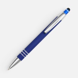 Разное Ручка шариковая Sansen Soft Touch со стилусом, синяя
