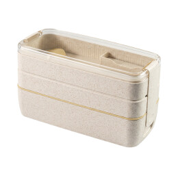Happy gifts Ланч-бокс WHEAT; 900 мл, 18,8 x 8,3 x 11,2 см; бежевый