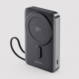 Deppa Внешний АКБ NRG MageSafe QI2 10000 мА-ч, 15Вт QI, серый, Deppa