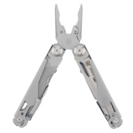 Stinger Мультитул Stinger, 107 х 40 мм, 20 функций, нержавеющая сталь, серебристый, в комплекте нейлоновый чехол, в картонной коробке