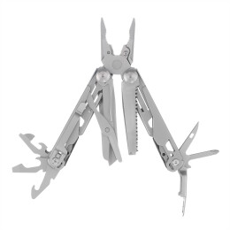 Stinger Мультитул Stinger, 107 х 40 мм, 20 функций, нержавеющая сталь, серебристый, в комплекте нейлоновый чехол, в картонной коробке