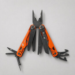 Stinger Мультитул Stinger, 107 х 19 мм, 19 функций, сталь, оранжевый корпус, стоунвош, в картонной коробке, в комплекте нейлоновый чехол