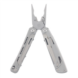 Stinger Мультитул Stinger, 106 х 43 мм, 19 функций, нержавеющая сталь, серебристый, в комплекте нейлоновый чехол, в картонной коробке