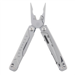Stinger Мультитул Stinger, 105 х 38 мм, 19 функций, нержавеющая сталь, серебристый, в комплекте нейлоновый чехол, в картонной коробке