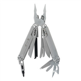 Stinger Мультитул Stinger, 113 х 22 мм, 21 функция, сталь, серебристый, в картонной коробке, в комплекте нейлоновый чехол