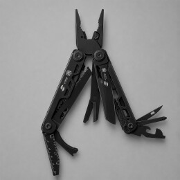 Stinger Мультитул Stinger, 113 х 19 мм, 19 функций, сталь, черный, в картонной коробке, в комплекте нейлоновый чехол