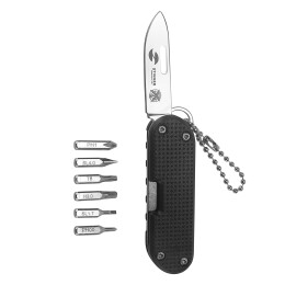 Stinger Нож перочинный Stinger, 73 мм, 8 функций, материал рукояти фиброволокно, нейлон (черный), в картонной коробке