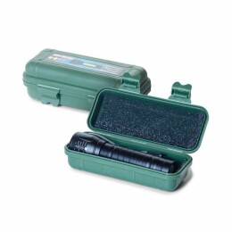  Фонарь светодиодный с USB-зарядкой, боковой лампой и стробоскопом, "Damon", черный (черный)