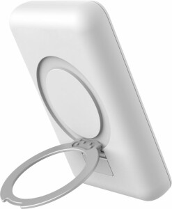  Беспроводная зарядная станция "White" 2в1 для Apple/Apple watch с покрытием Soft Touch, 10000 Mah (Белый)