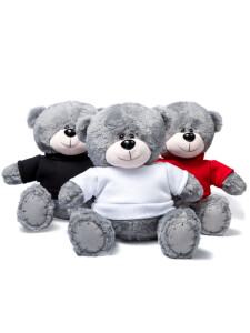  Мишка серый "Ted" в свитшоте (красный)