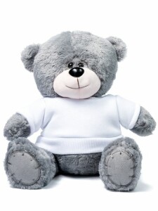  Мишка серый "Ted" в свитшоте (белый)
