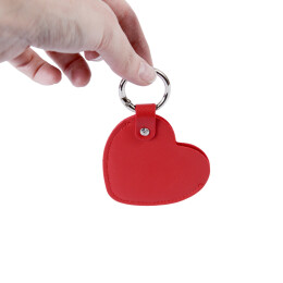  Зеркало карманное "Valentine" в чехле, красное (красный)