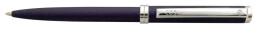  Шариковая авторучка в металлическом корпусе из латуни "DELGADO METALLIC BLUE FINISH" CBS (Синий; Серебристый)