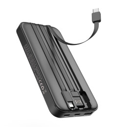 mid-oceangift Зарядное устройство "Форт" 10000 mAh с подсветкой логотипа, встроенными кабелями и цифровым индикатором заряда