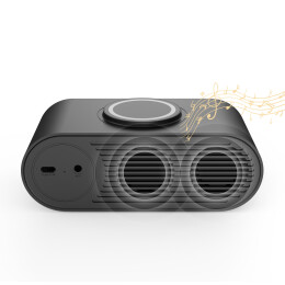 smart Настольные часы "Smart Hub" с bluetooth колонкой 5Вт, беспроводной (15W) зарядкой и подсветкой логотипа