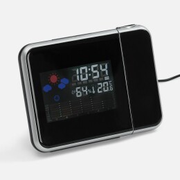 Molti Метеостанция с проекционными часами Climavista, черная