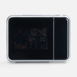 Molti Метеостанция с проекционными часами Climavista, черная