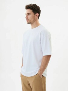 Uzcotton Футболка Oversize Premium 210, белая