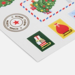 Разное Стикерпак UV-DTF «Новый год», новогодняя почта