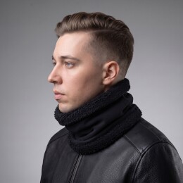 U Basic Снуд «Шерпа», унисекс, черный