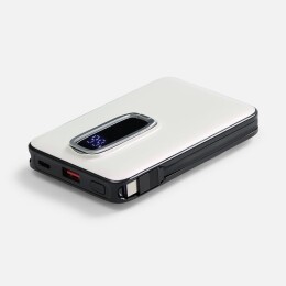 Molti Аккумулятор с быстрой и беспроводной зарядкой Pearline, 10 000 мАч, жемчужно-белый
