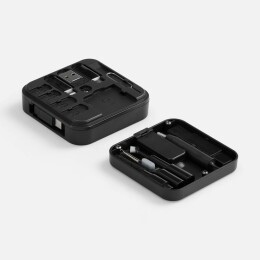 Indivo Набор для ухода за гаджетами со складным кабелем aceCase, черный
