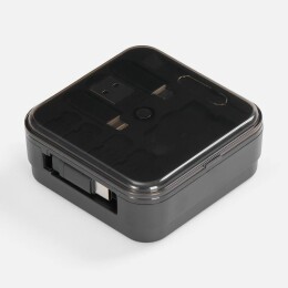 Indivo Набор для ухода за гаджетами со складным кабелем aceCase, черный