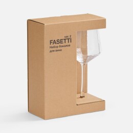 Molti Набор из 2 бокалов для вина Fasetti, ver.2