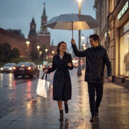 Happy gifts Набор REFLECT: шоппер светоотражающий, зонт складной светоотражающий