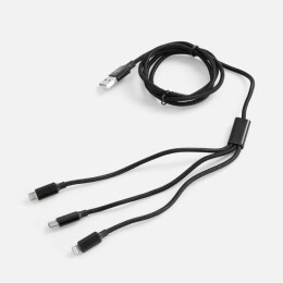 Uniscend Кабель Triple Charge в футляре ver.2, черный