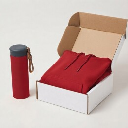 Happy gifts Набор ХУДИ БОКС: толстовка L и термос в коробке