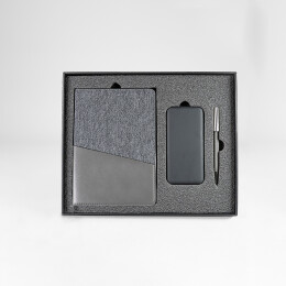 Happy gifts Набор подарочный DENIM: ежедневник, ручка и power bank в коробке с ложементом