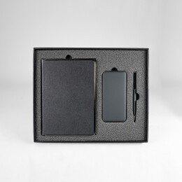 Happy gifts Набор подарочный MONTROSE: ежедневник, ручка и power bank в коробке с ложементом