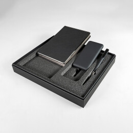 Happy gifts Набор подарочный MONTROSE: ежедневник, ручка и power bank в коробке с ложементом